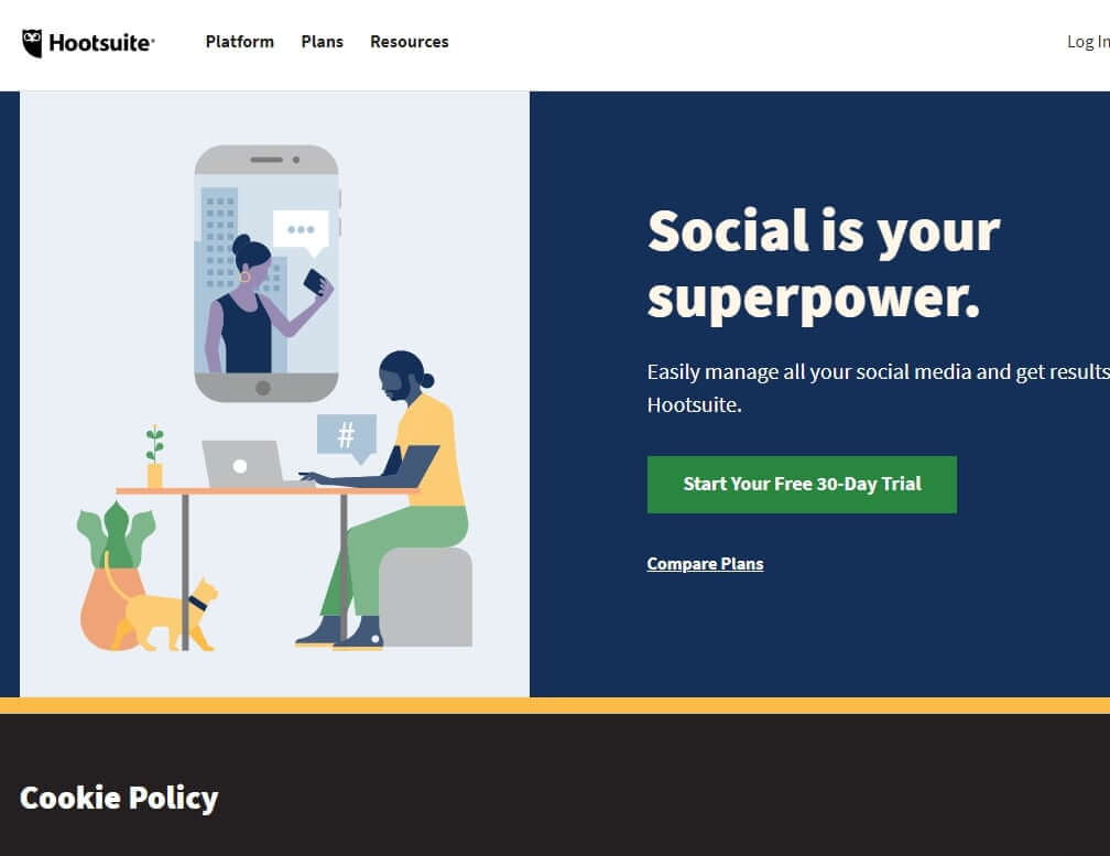 Hootsuite Hootsuite is Top Social Media Management Tools