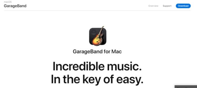 grageband is a voice over software