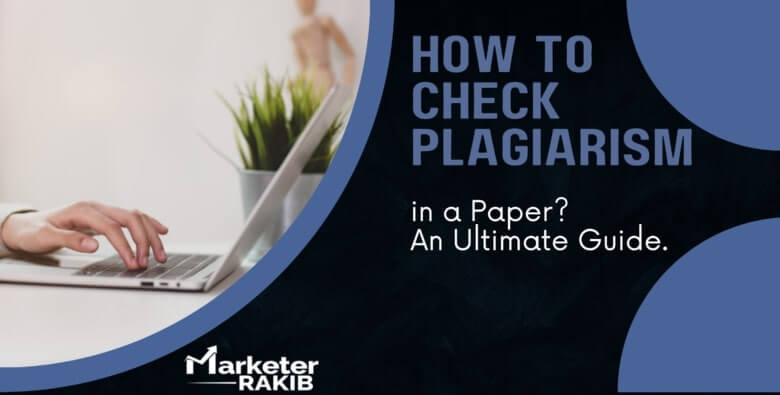how to check plagiarism in a paper
