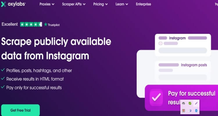 Oxylabs for Instagram Scraper