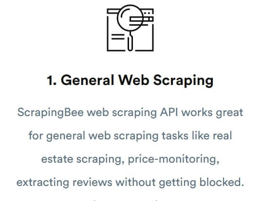 ScrapingBee web scraping feature
