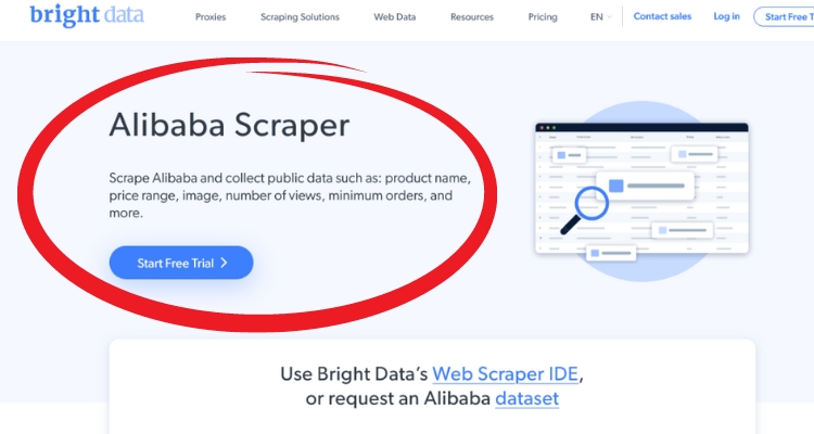 Bright Data Alibaba Scraper