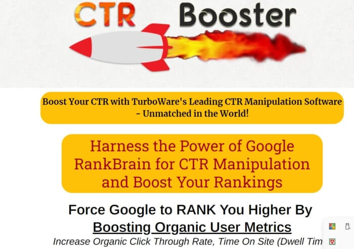 Click-Through Rate Manipulation