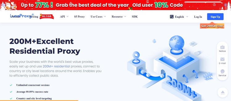 lunaproxy residential Proxy