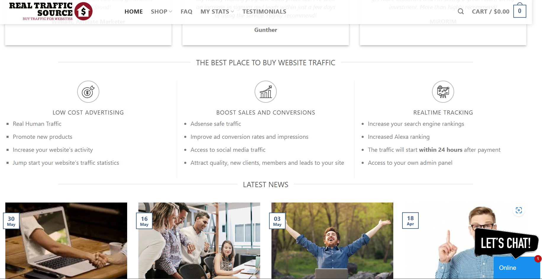 Real Traffic Source for the best website traffic generator