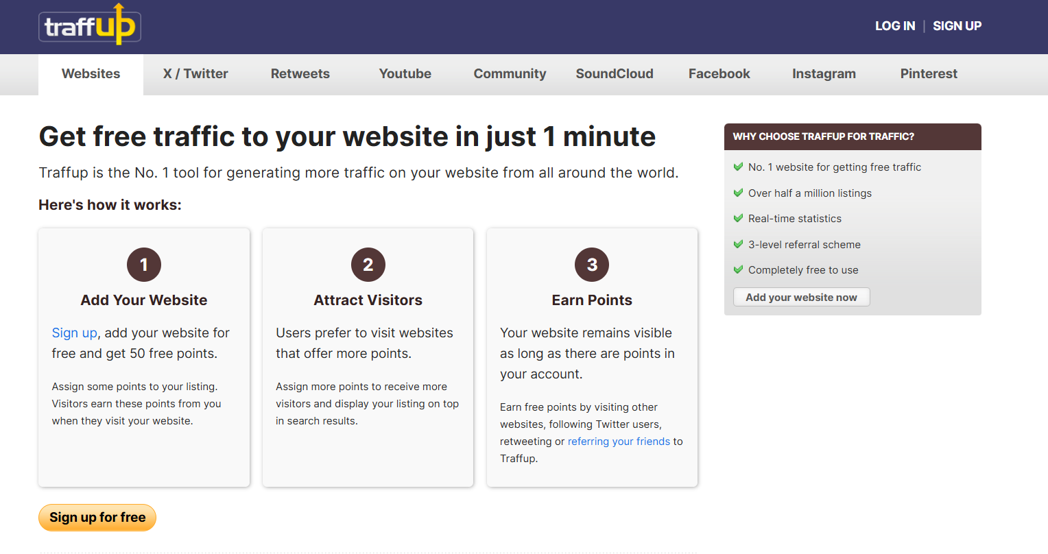TrafficUp- Website Traffic Generator tool