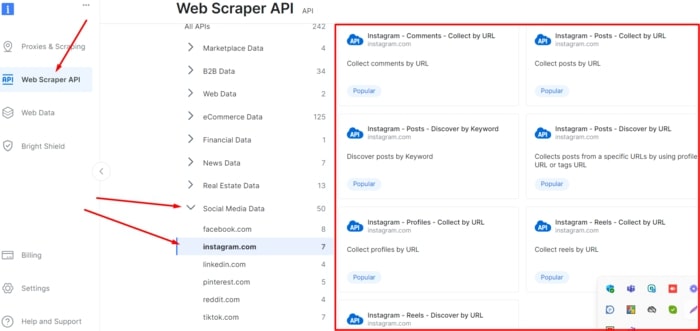 Bright Data Instagram Scraper API