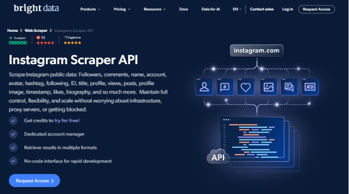 brightdata Instagram Scraper API