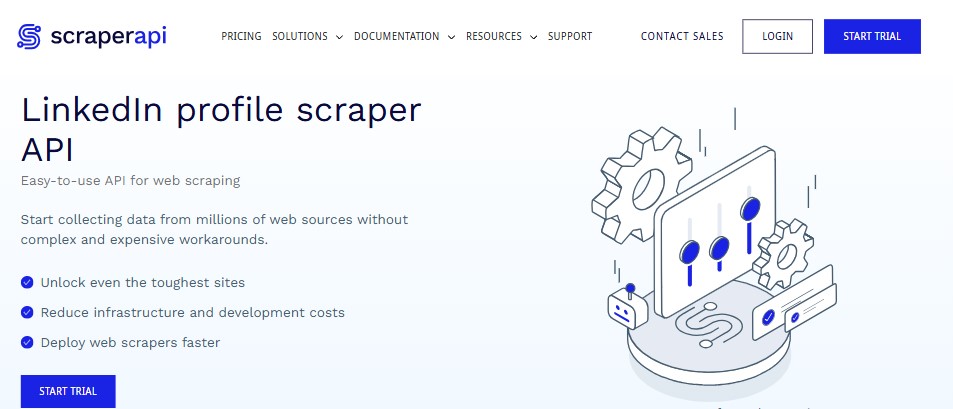 LinkedIn profile scraper API,