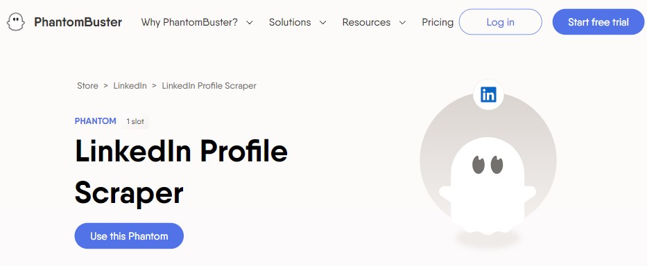 PhantomBuster LinkedIn Scraper APIs