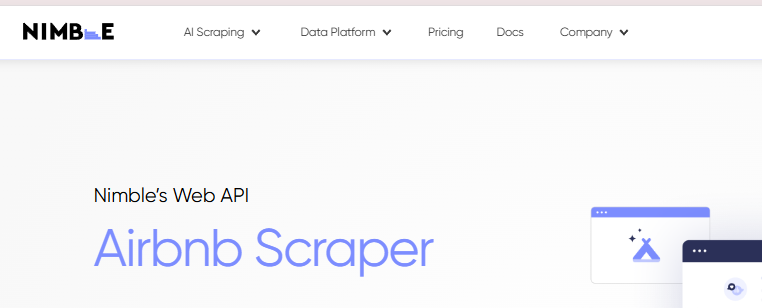 Nimble scraping Airbnb