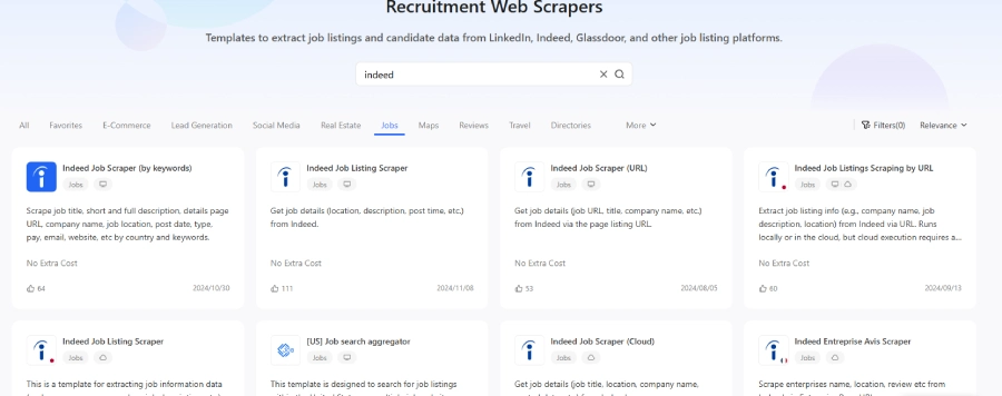 Indeed Scrapers 