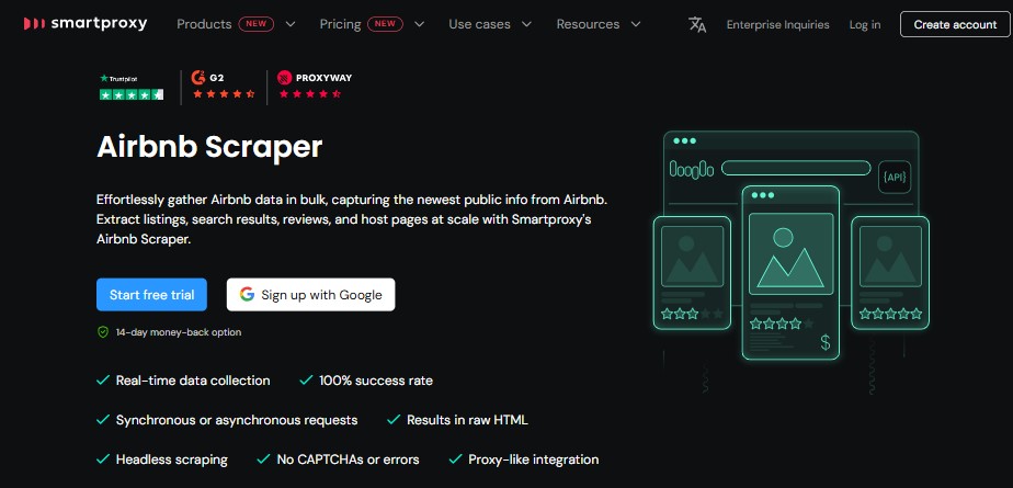 smarproxy scraping Airbnb