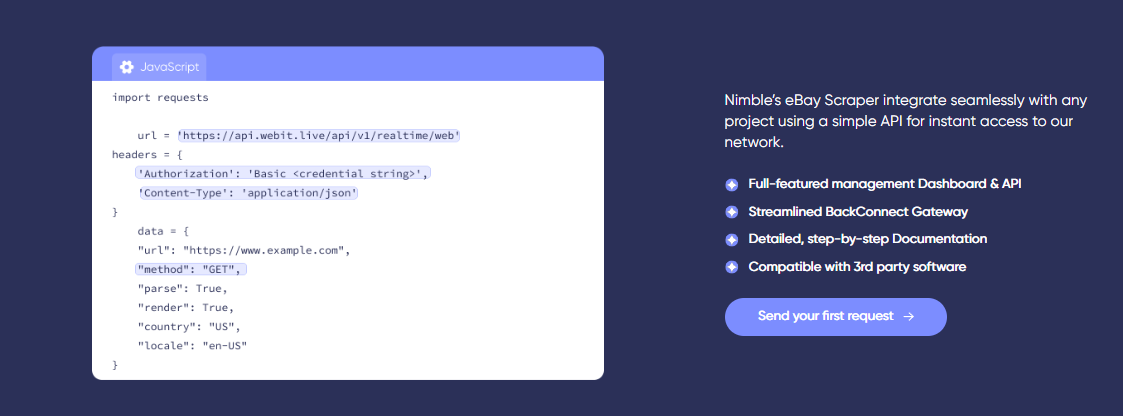 Nimble's Facebook Scraper