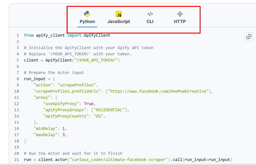Apify’s Ultimate Facebook Scraper