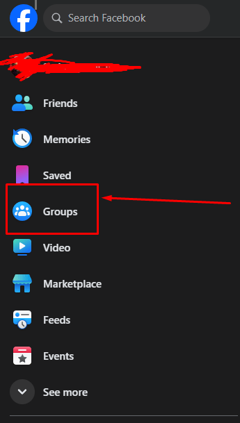 First, log in to your Facebook account.