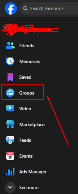 Go to the “Groups” Section