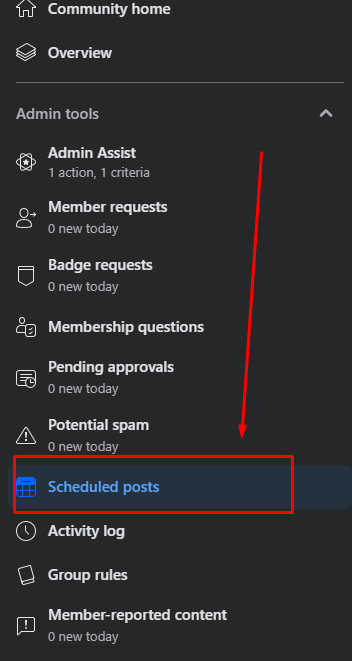 Scheduled Posts
