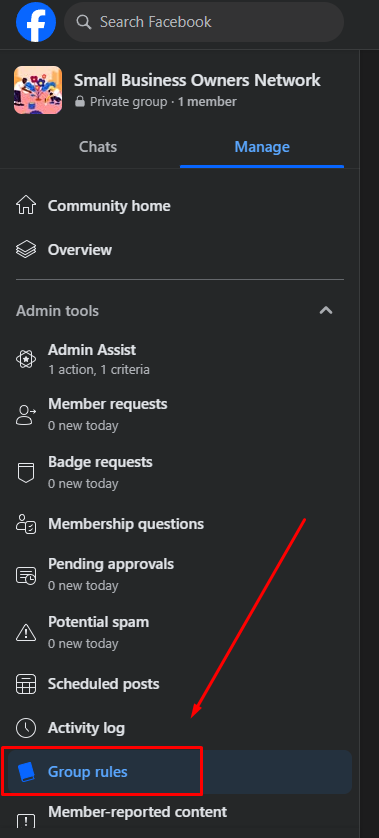Set Group Rules and Guidelines
