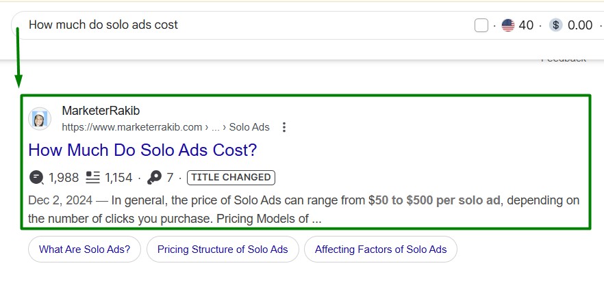how much solo ads cost
