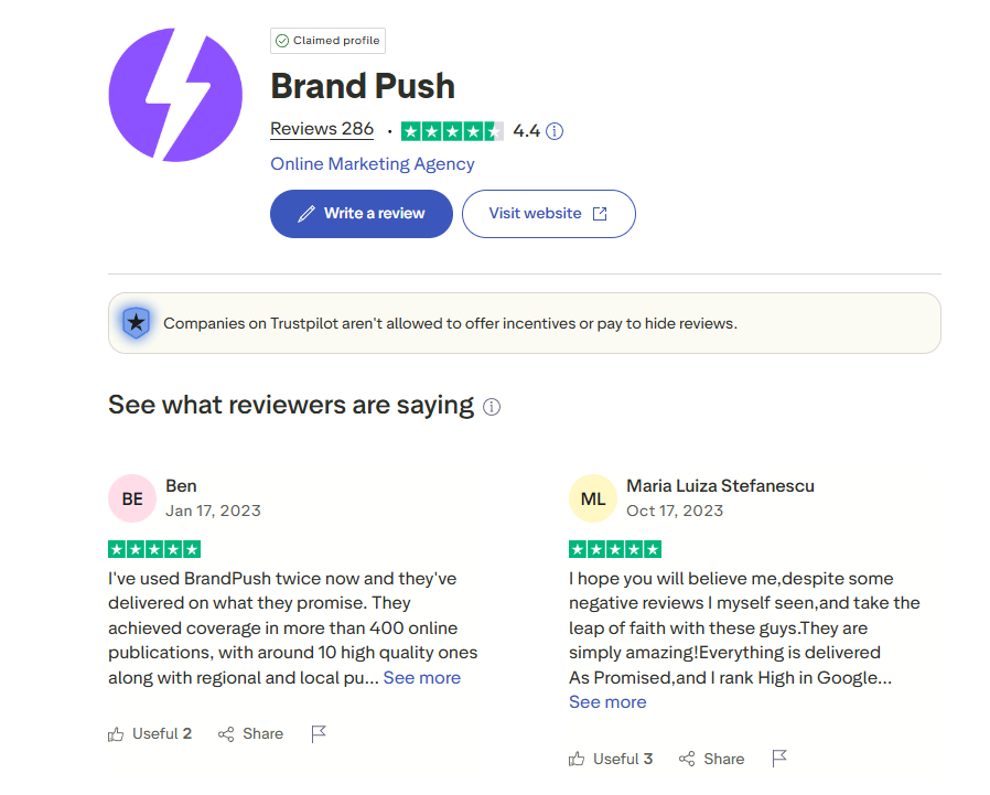 Brandpush