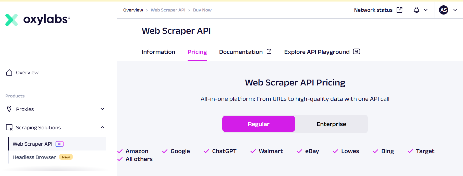 Oxylabs web scraping Oxylabs web scraping