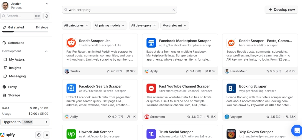 apify web scraping apify web scraping