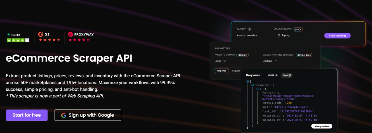 eCommerce Scraper oxylab eCommerce Scraper oxylab