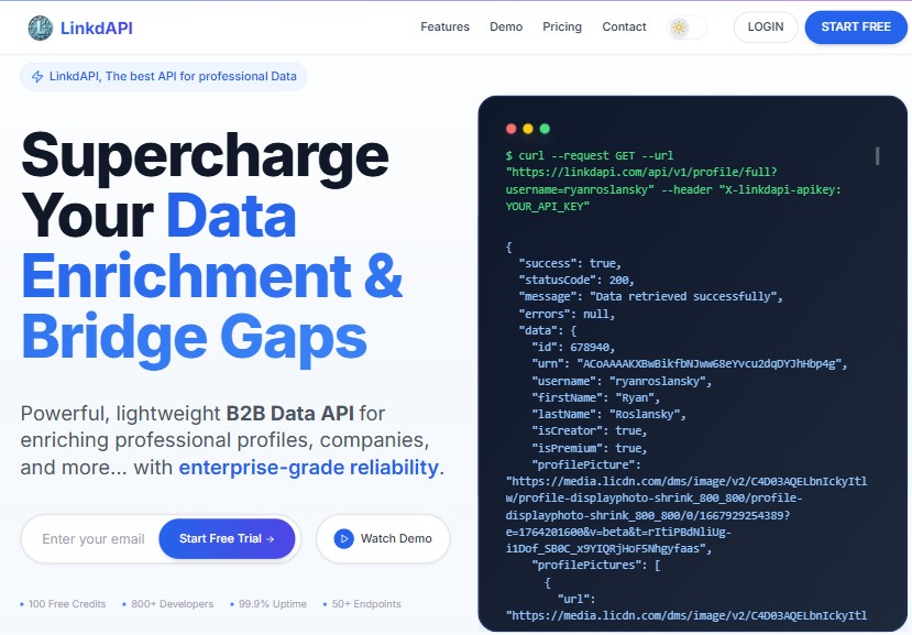 linkdapi api linkdapi
